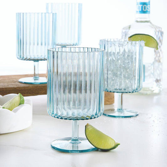 Stackable Acrylic Wine Goblet - Dock Tails - Set of 4