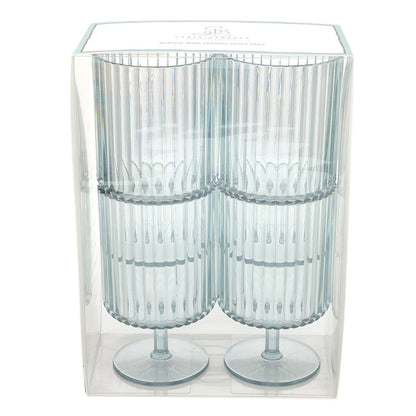 Stackable Acrylic Wine Goblet - Dock Tails - Set of 4