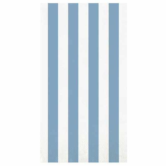 Paper Guest Napkins - Blue Cabana Stripe