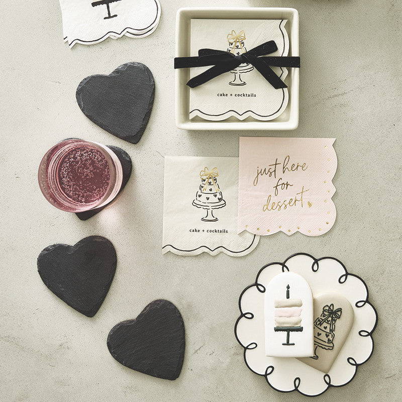 Cocktail Napkins - Just Here for Dessert