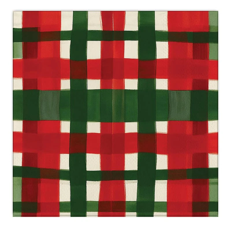 Cocktail Napkins - Plaid