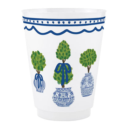 Frost Cups - Topiary - Set of 8