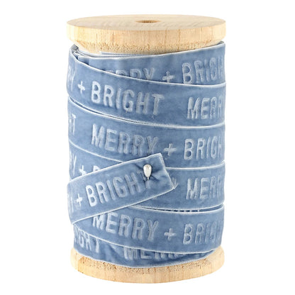 Face to Face Velvet Ribbon Spool - Merry & Bright