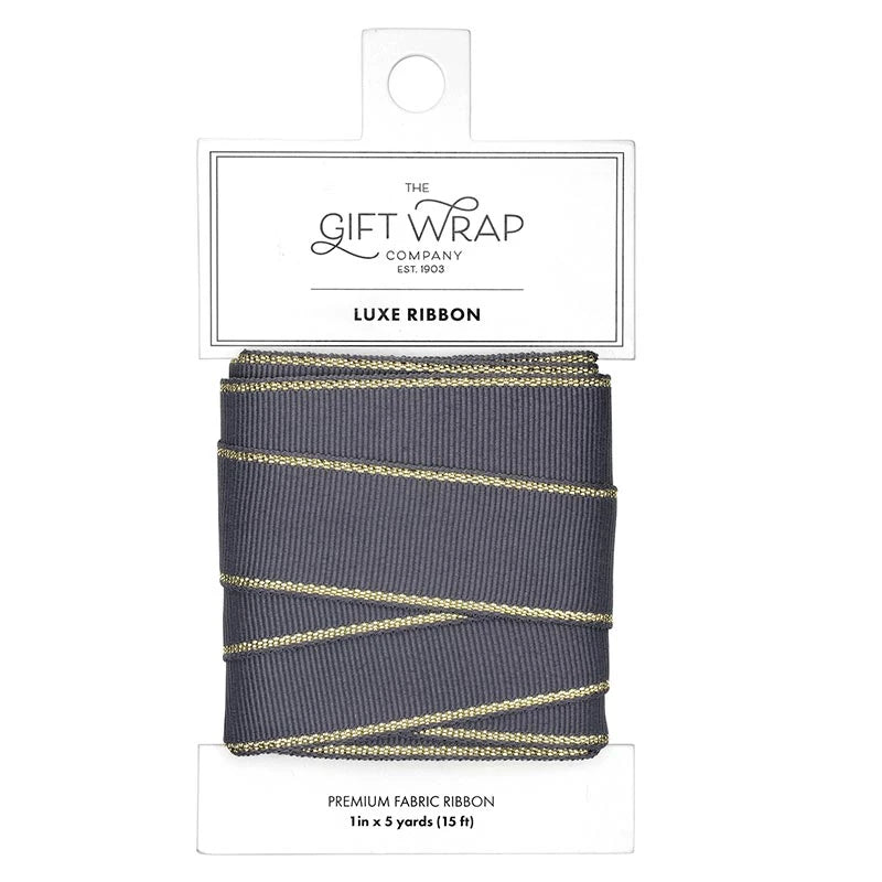 Luxe Ribbon - Dark Charcoal