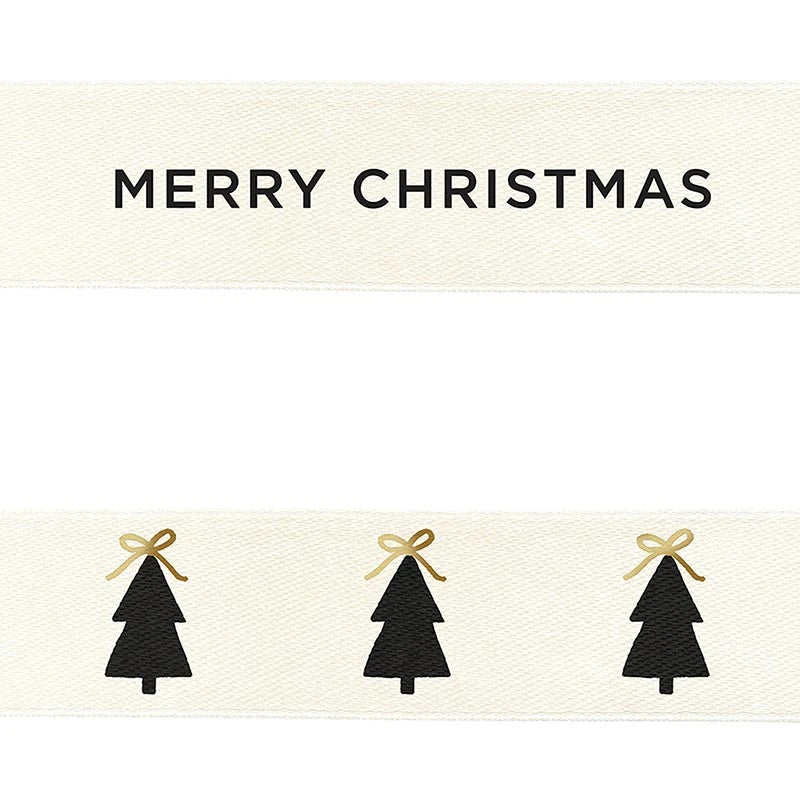 Ribbons - Bow trees + Merry Christmas - Set of 2
