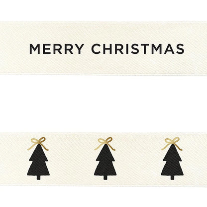Ribbons - Bow trees + Merry Christmas - Set of 2