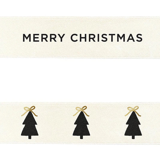 Ribbons - Bow trees + Merry Christmas - Set of 2