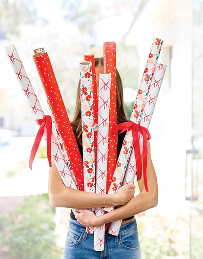 Wrapping Paper - Red Floral