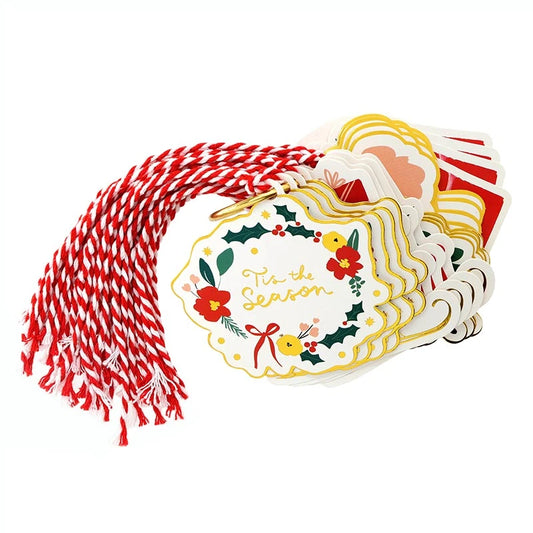 Gift Tag Book - Red Christmas