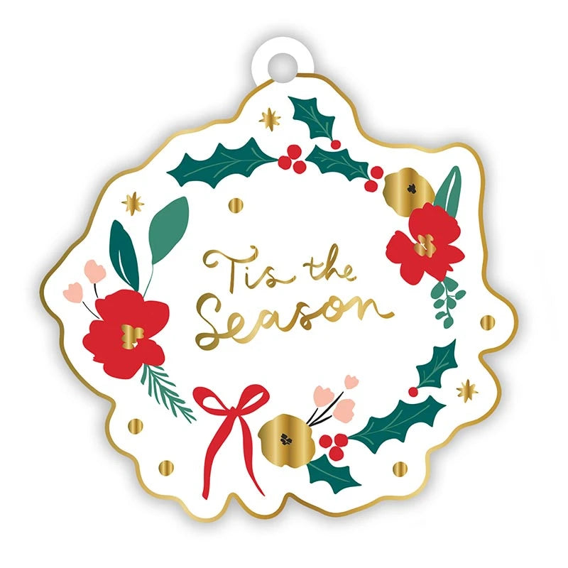 Gift Tag Book - Red Christmas