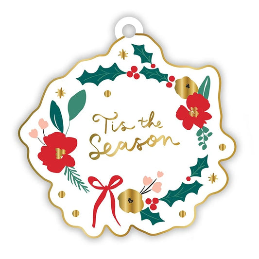 Gift Tag Book - Red Christmas