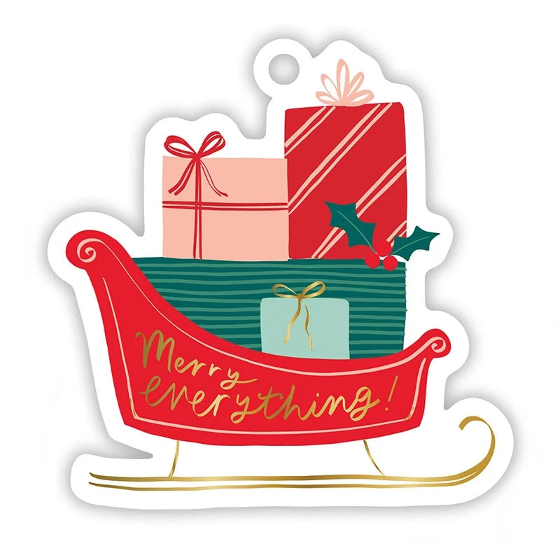 Gift Tag Book - Red Christmas