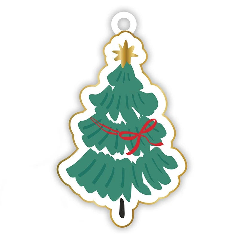 Gift Tag Book - Red Christmas