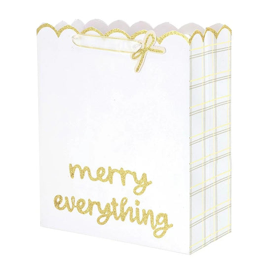 Large Gift Bag - Merry Everything + Plaid