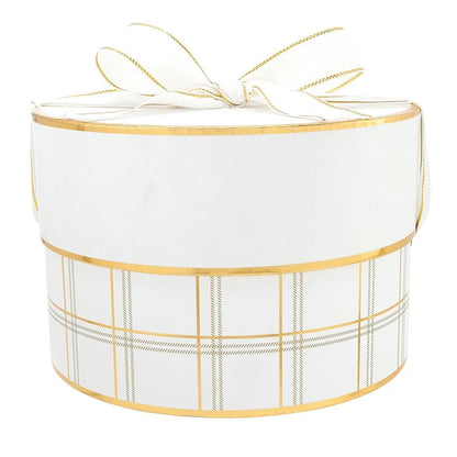 Nested Paper Gift Box - Plaid - Set of 3