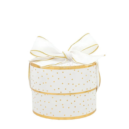 Nested Paper Gift Box - Gold Dots - Set of 3