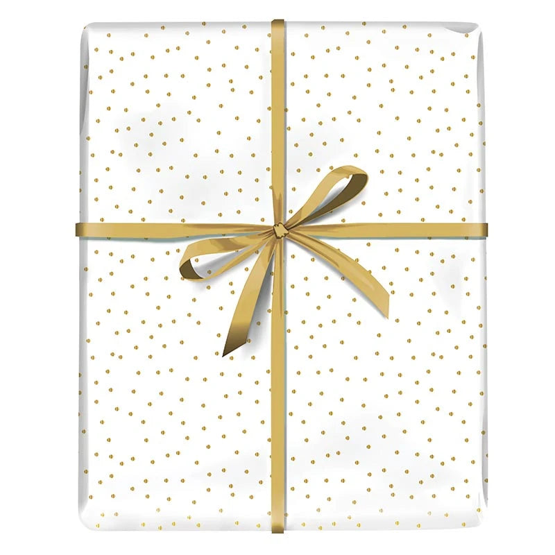 Wrapping Paper - Gold Dots