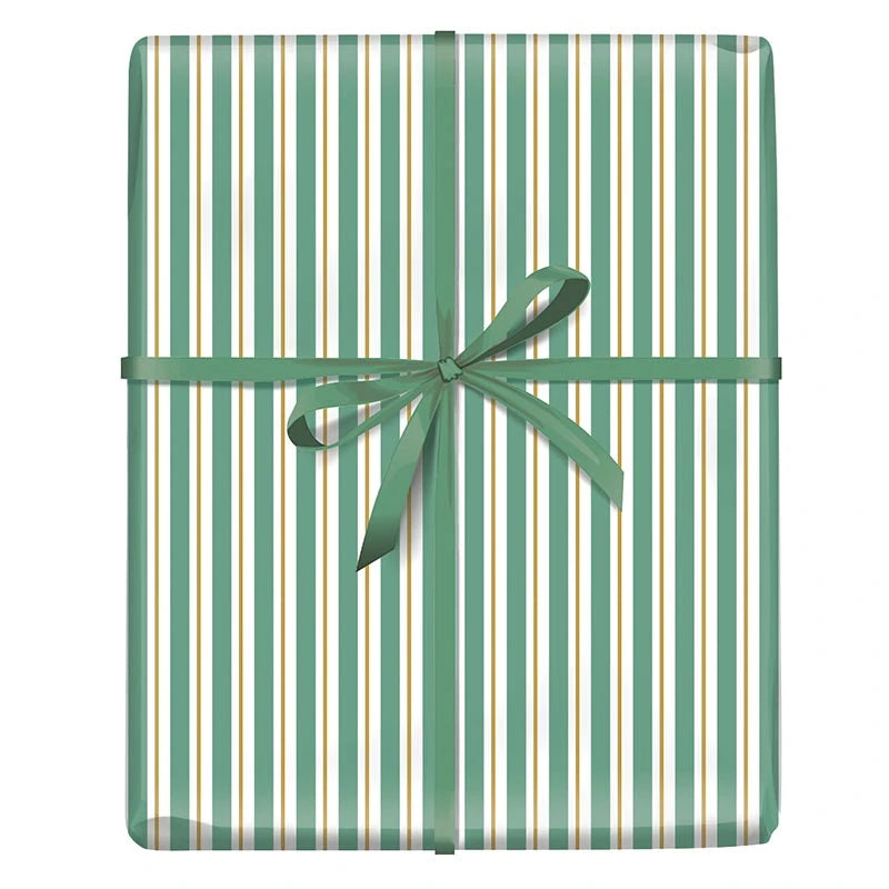 Wrapping Paper - Sage Stripes