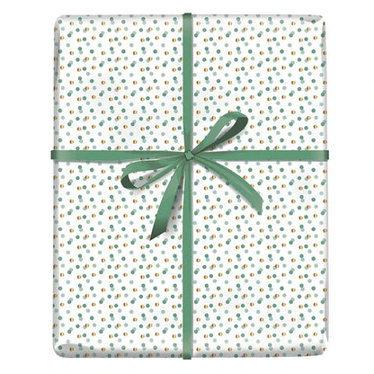 Wrapping Paper - Sage Confetti Dots