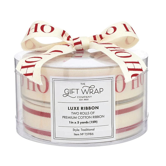 Ribbons - Ho Ho Ho + Striped - Set of 2