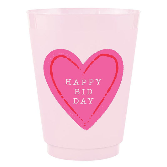 Frost Cups - Happy Bid Day - 8ct