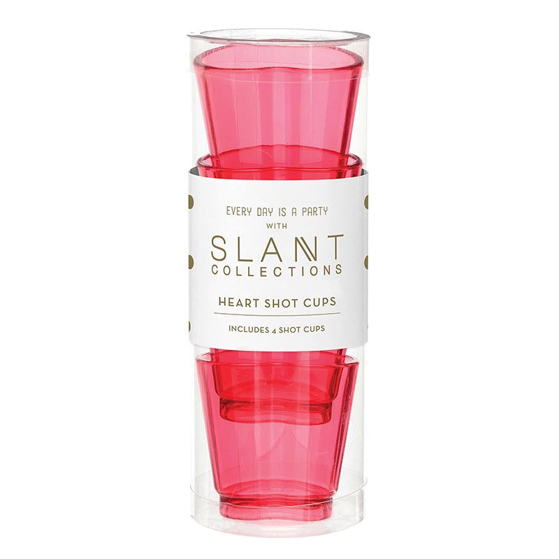 Shot Cups - Heart - 4ct