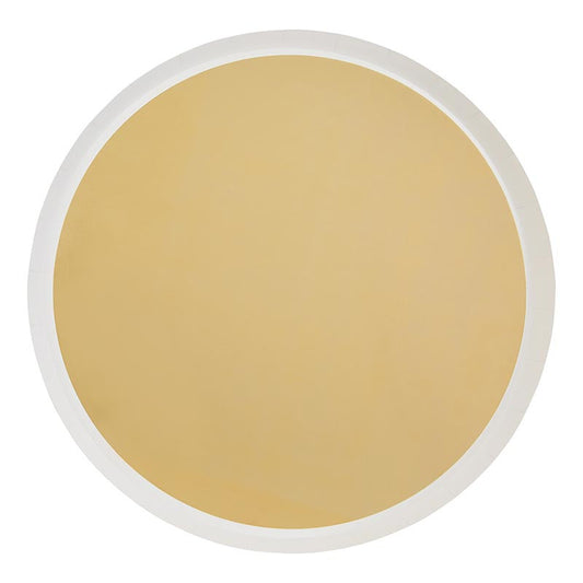 Paper Dinner Plate - Gold and White
