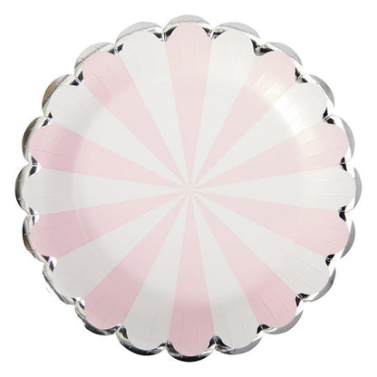Paper Dinner Plate - White Pinwheel