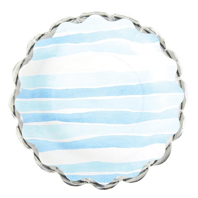 Paper Lunch Plate - Watercolor Coastal