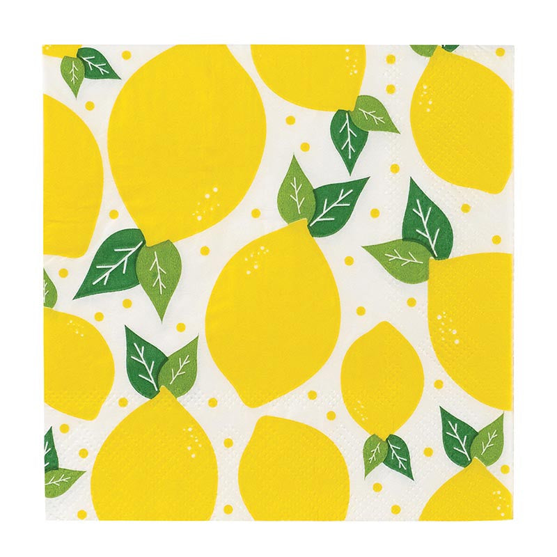 Beverage Napkins - Lemon