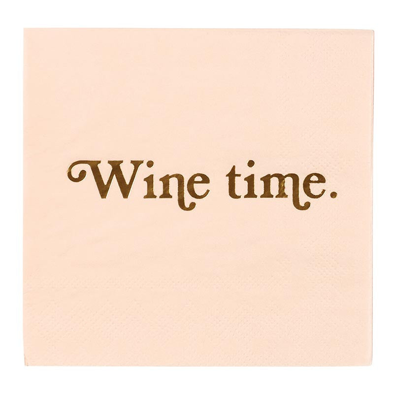 Beverage Napkins - Wine Time