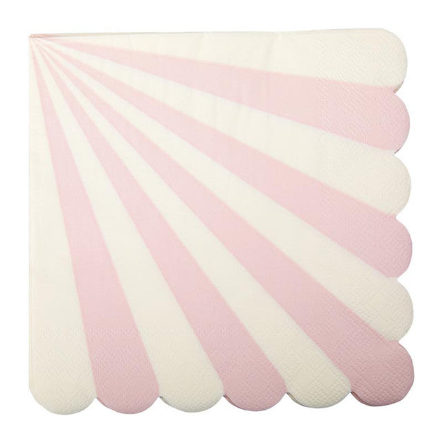 Lunch Napkins - White Pinwheel