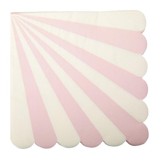 Lunch Napkins - White Pinwheel