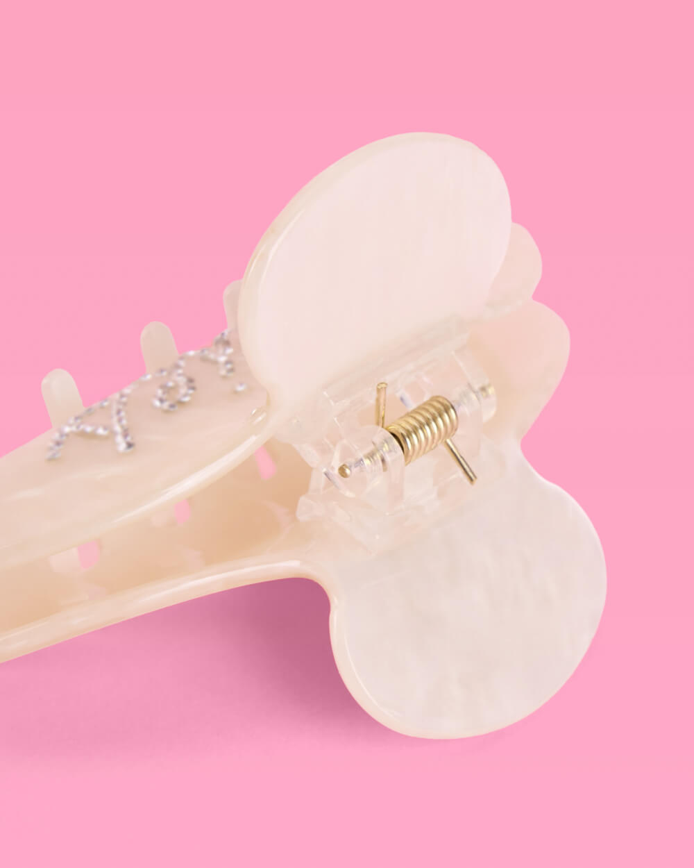 Cancer Claw Clip - rhinestone claw clip