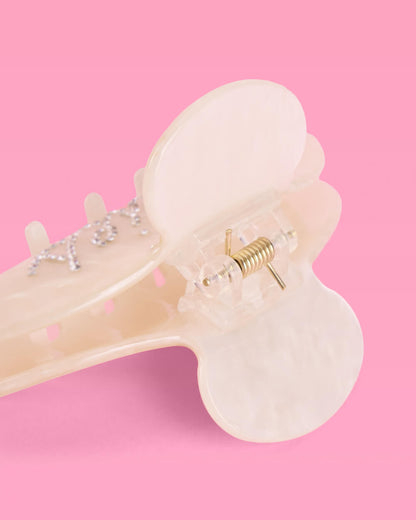 Cancer Claw Clip - rhinestone claw clip