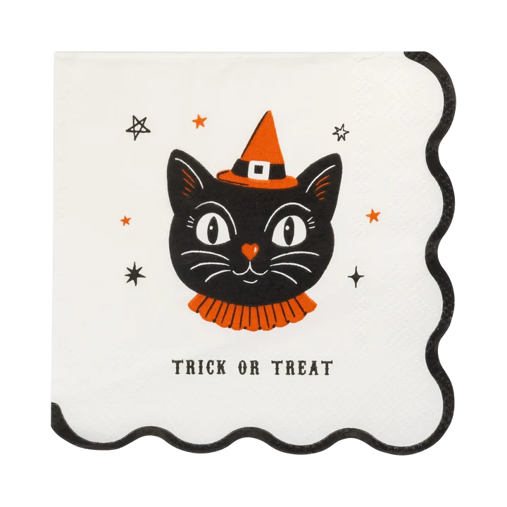 Vintage Halloween Characters Cocktail Napkin Set