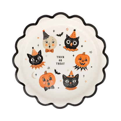 Vintage Halloween Characters Plate