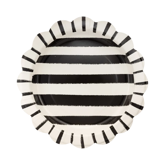 Halloween Sketchy Stripes 11" Plate