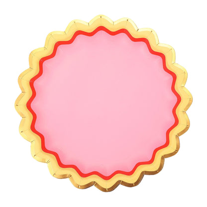 Rainbow Ric Rac Assorted Dessert Plates (10 count)