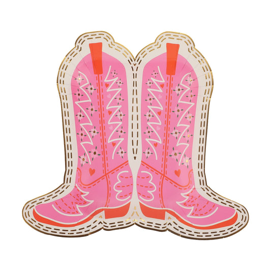 Cowboy Boot Dessert Plates (10 count)