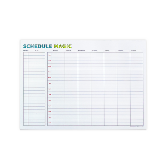 Weekly Schedule Magic To-Do List Planner Notepad