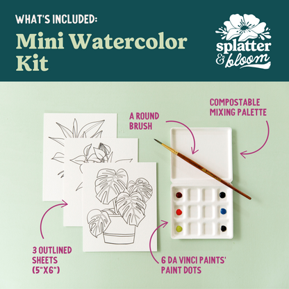 Buggy Beetles Watercolor Painting Kit - (Mini)