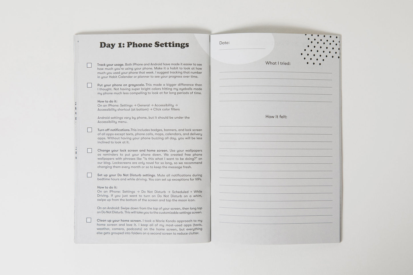 Unplugged: A Digital Detox Workbook to Reset Your Relationship with Screens