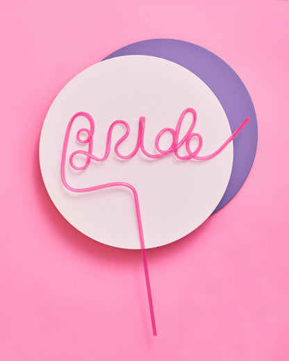 Extra, Extra Straw - XL pink Bride straw