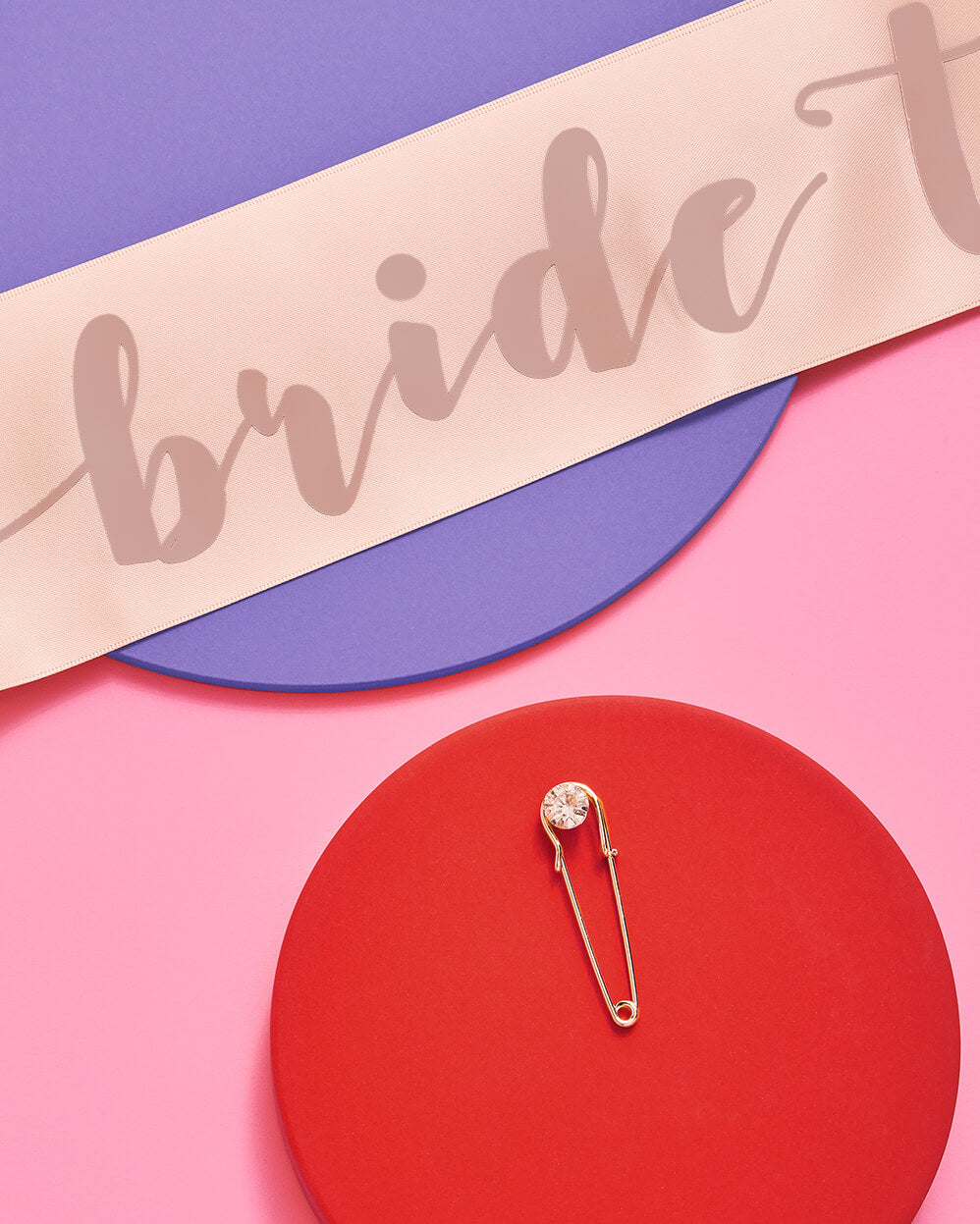 Rose Golden Sash - rose gold silk + foil