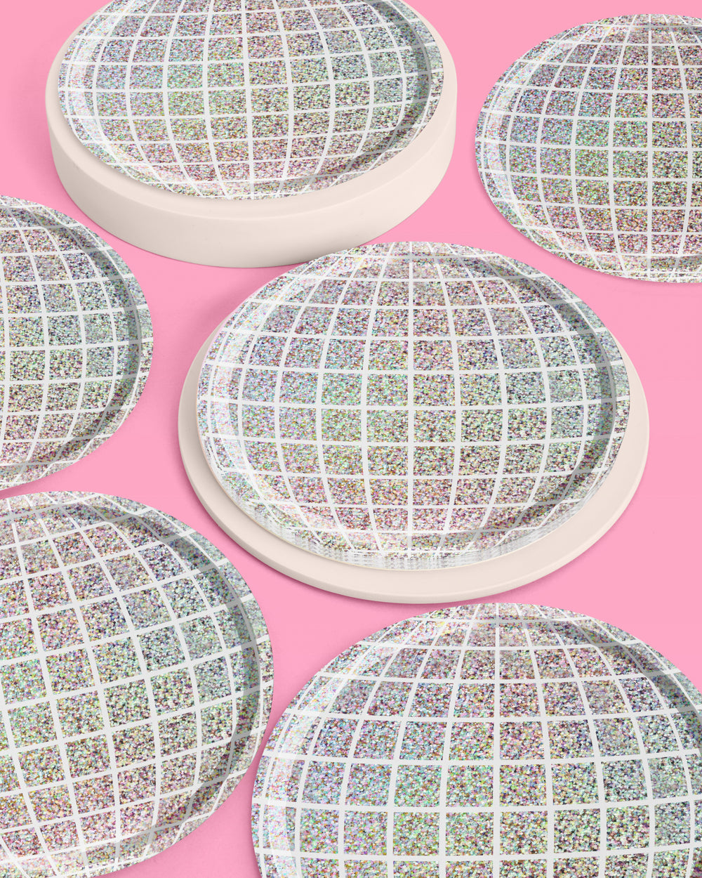 Shimmer Disco Pack - tablecloth, plates + napkins