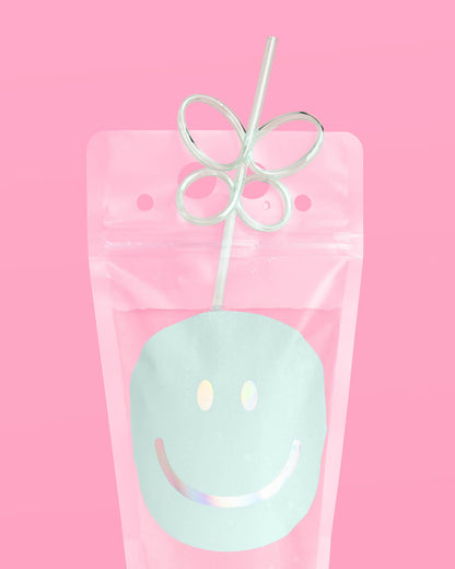 Smiley Sippers - 16 pouches + straws