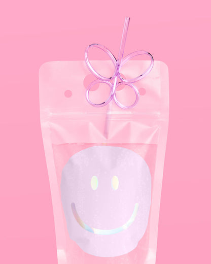 Smiley Sippers - 16 pouches + straws