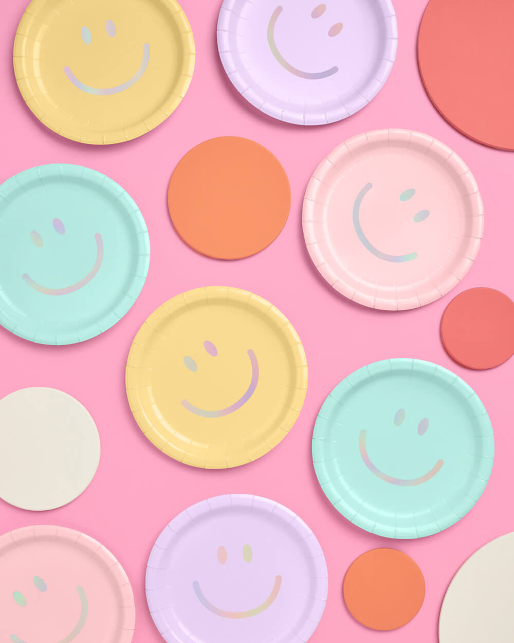 Smiley Plates - 24 paper plates