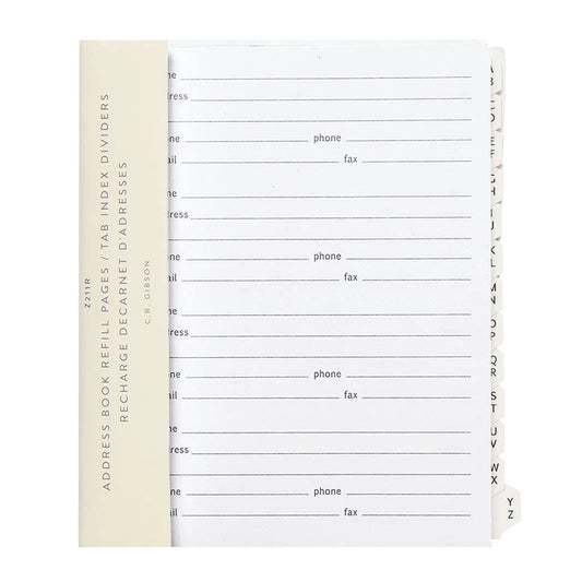 A1 Address Book Refill